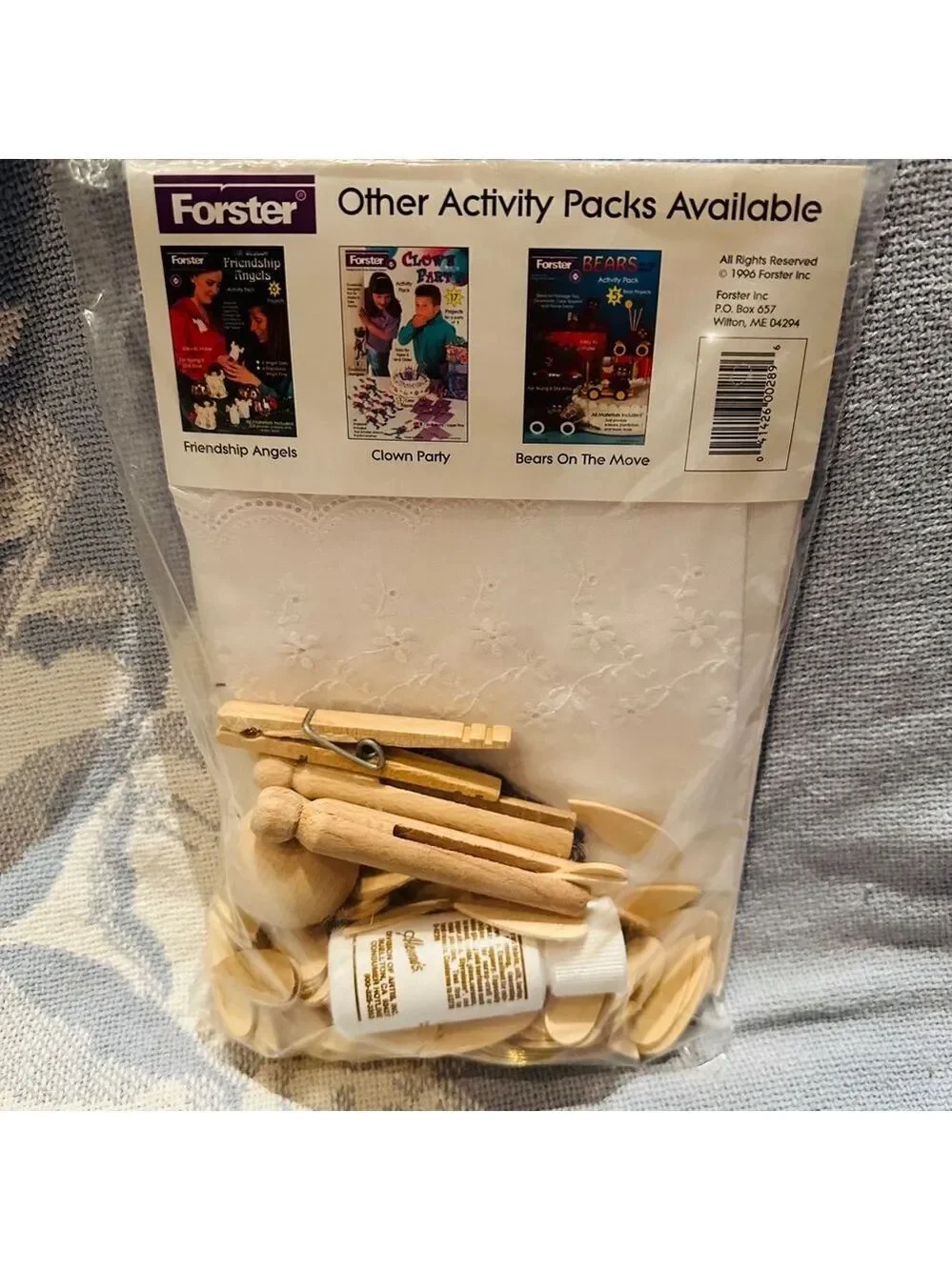 NOS Vintage 1996 Forster All Season Tree Topper Angel Craft Kit